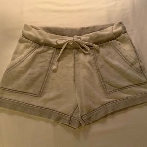 ALTERNATIVE lightweight  drawstring grey shorts with pockets/S
